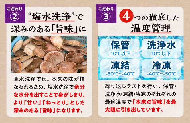 オホーツク産お刺身用ホタテ【1.5kg（250g×6）】※ご入金確認後60営業日以内にお届け※