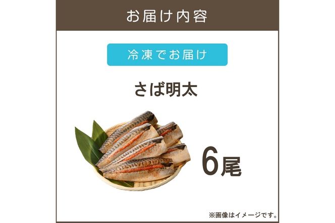 【A6-034】さば明太 6尾