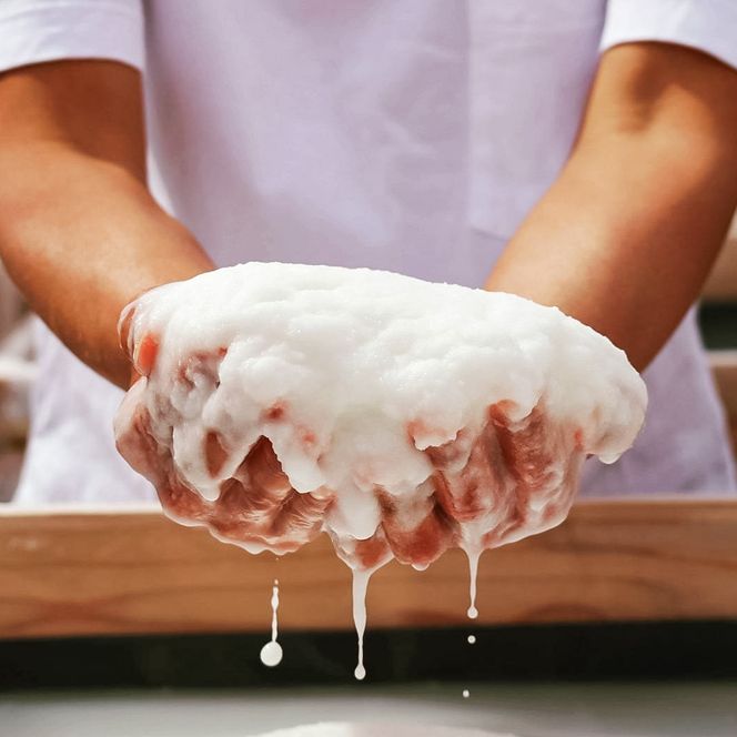 【四国一小さなまちのお塩】 塩職人 田野屋青蜂　完全天日塩中粒 2袋セット 