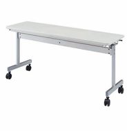 ミーティングテーブル 1500×450 KV1545-NW（2.ネオホワイト） スタッキング テーブル キャスター デスク 愛西市 / タック株式会社[AEAH020-2]