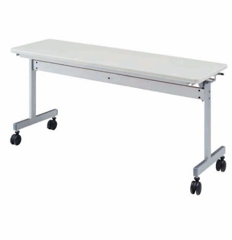 ミーティングテーブル 1500×450 KV1545-NW（2.ネオホワイト） スタッキング テーブル キャスター デスク 愛西市 / タック株式会社[AEAH020-2]