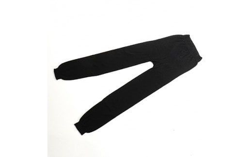 足首までしっかり包む。お腹ぽかぽかシルクとウールの腹巻きパンツ(10分丈)・ブラック2枚セット