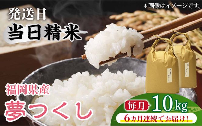 【先行予約】【全6回定期便】福岡の食卓ではおなじみの人気のお米「夢つくし」5kg×2袋 [10kg] [白米]【2024年11月下旬以降順次発送】《築上町》【株式会社ベネフィス】[ABDF122]