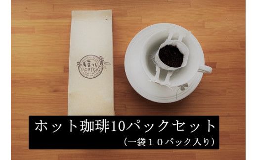 こだわりの低温焙煎！ ドリップバッグコーヒー(ホット10パック) お試し　H046-037