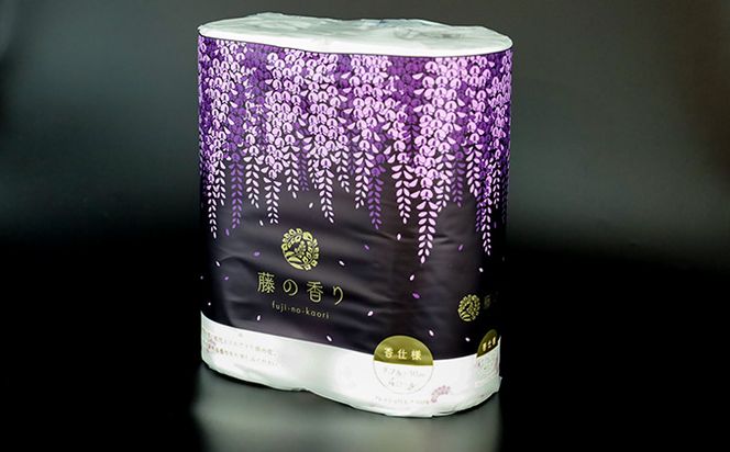 トイレットペーパー詰め合わせ24パックセット（藤の香り＆黒バラの香り / 96ロール）