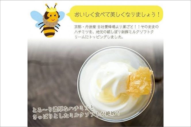 京都・丹後産 限定スペシャル巣蜜ソフトクリーム(120ml×5個入)　RM00017