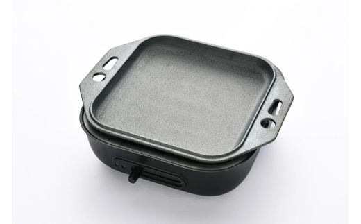 〈カンブリア宮殿で紹介されました！〉 おもいの鉄板 スクエア 電気卓上コンロ 【目指したのは いつでも変わらない極上の焼き加減】 H051-242