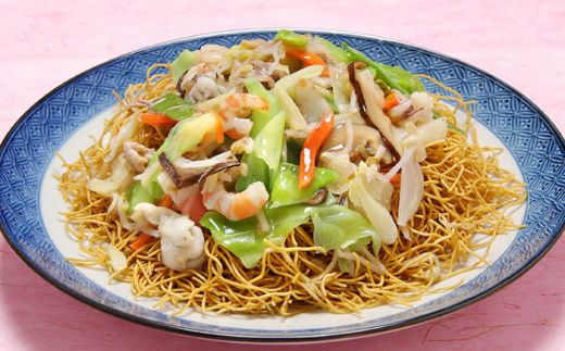 長崎ちゃんぽん 皿うどん セット 12食 (2食×各3袋) / 南島原市 / 狩野食品 [SDE002]