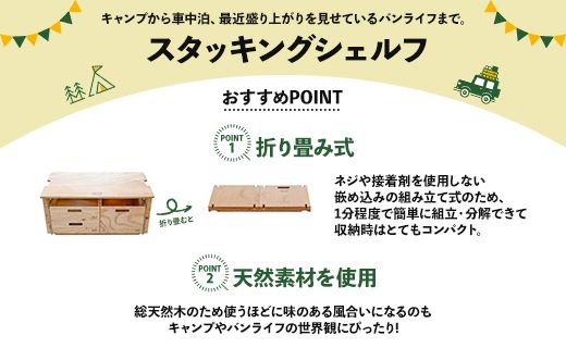 SO9 バンライフシェルフ 天板・インナーボックスセット - アウトドア用品 インテリア 車中泊 キャンプ camp DIY 木製 ウッド wood 日常でも使える 防災 so-0022