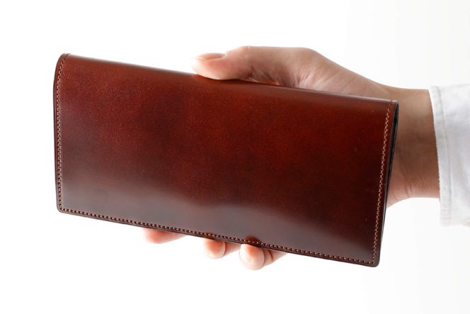 美品 SOMES SADDLE ソメスサドル マネークリップ コードバン 茶