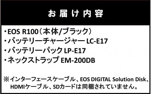 キヤノン ミラーレスカメラ EOS R100（ボディーのみ）_0031C