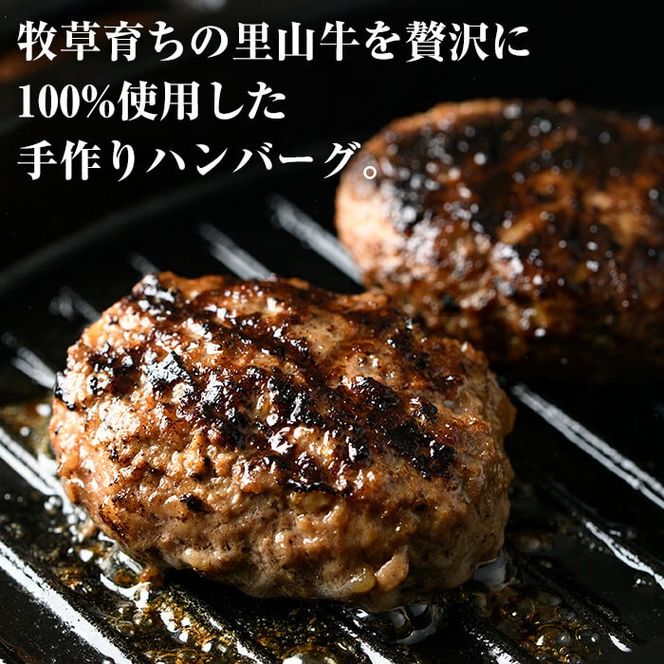 国産黒毛和牛 牧草育ちの里山牛100%使用！手作りハンバーグ 2kg (100g×20個） c0-113