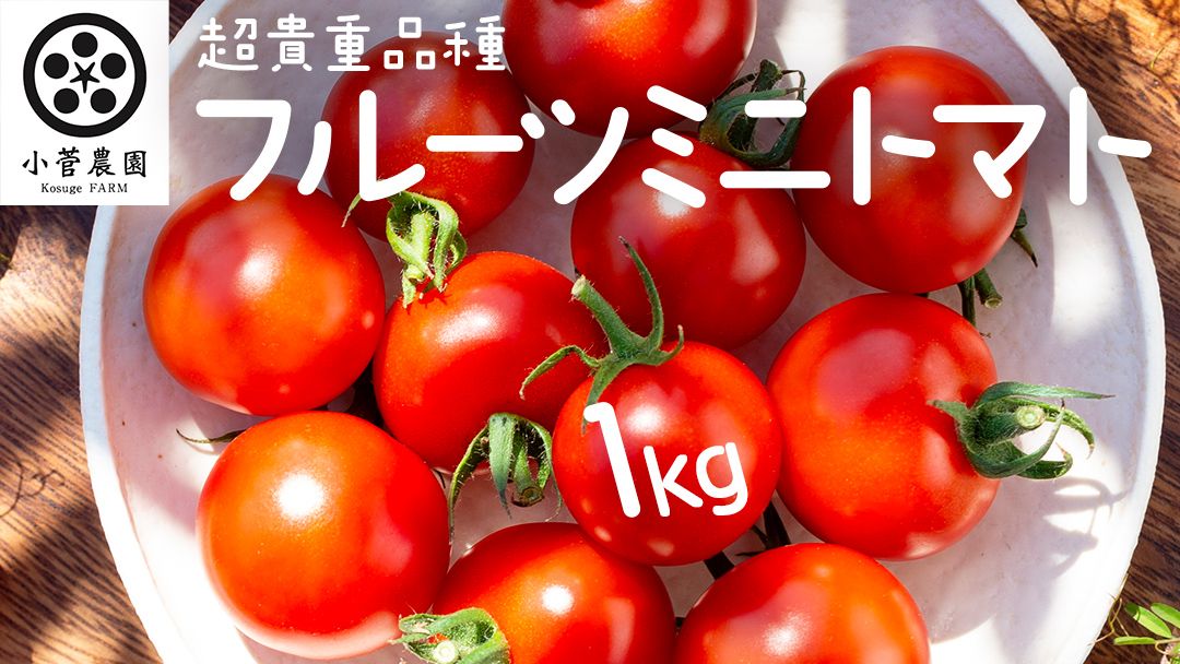フルーツミニトマト 約1kg [1月10日発送開始] ミニトマト とまと リコピン フルーツトマト 野菜 [AY07-NT]