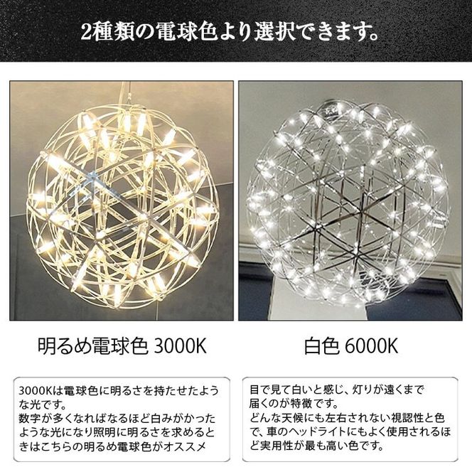 LEDペンダントライト80cm　超大型ジュピター　P034［172C02］