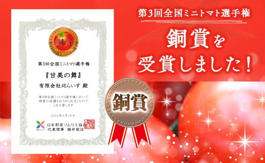 【2025年12月以降順次配送分】フルーツトマト ミニトマト 高糖度 150g×12パック 甘美の舞