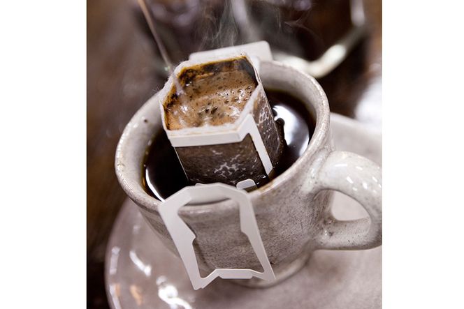 CE165 平成新山雲仙溶岩焙煎　有明海の塩珈琲（コーヒー）　ドリップタイプ×4回分