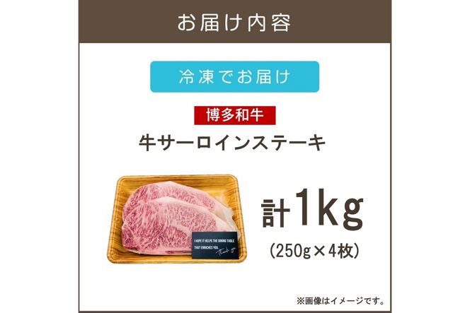 【D6-006】【A4-A5ランク】博多和牛サーロインステーキ 1kg