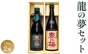 土佐の素材100%！龍の夢セット720ml×2本 - お酒 日本酒 地酒 純米酒 gs-0087