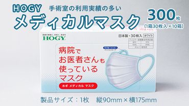 ホギメディカル マスク 箱タイプ 10箱 ( 1箱 / 30枚入 ) HOGY 高品質 認証マスク 不織布 清潔 安心 安全 予防 楽 [DC001us]