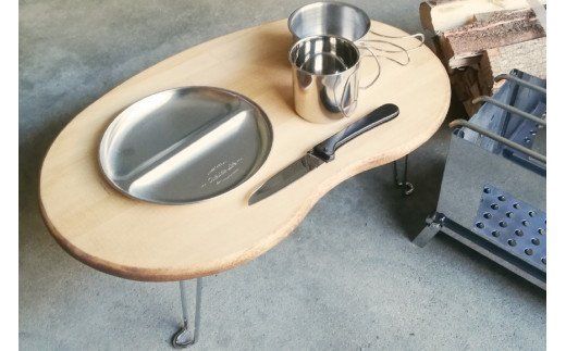 豆テーブル SSサイズ（天然オイル・ウレタン仕上げ） [新星金属製作所 大阪府 守口市 20940914] 
