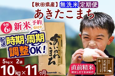 ふるさと納税】※新米 令和6年産※《定期便2ヶ月》秋田県産 あきたこまち 20kg【白米／玄米】(5kg小分け袋) 2024年産 お届け時期選べる  お届け周期調整可能 生々し 隔月に調整OK お米 すずき農産