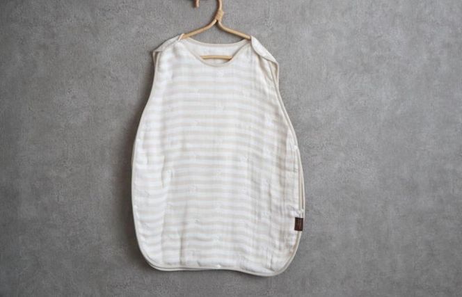 G1990 【eclat bebe】泉州南部織 4重ガーゼ スリーパー《BeWh》