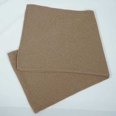 E1401国産カシミヤ糸使用国内生産カシミヤ１００％マフラー（キャメル） 