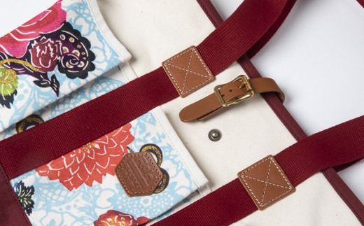 「琉球帆布」アートクラフトマンバッグ （RYUKA ブルー）- 実用性 帆布 トート キャンバス生地 丈夫 ベーシック おしゃれ ファッション お出かけ かばん 鞄 手仕事 手づくり ハンドメイド 琉球帆布 伝統技術 沖縄県 八重瀬町【価格改定】