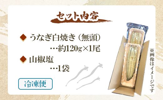 【2回定期便】 国産 うなぎ 白焼き 120g 1尾(無頭) うなぎ 魚介 国産 海鮮 魚 かばやき 鰻 ウナギ 惣菜 おかず お手軽 加工品 加工食品 冷凍 Wun-0031