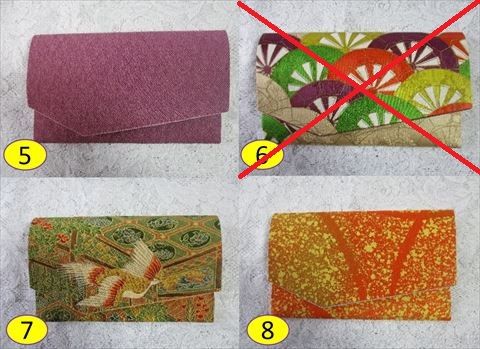 手作り慶弔正絹袱紗2点セット（喪袱紗1点+祝い用袱紗1点）