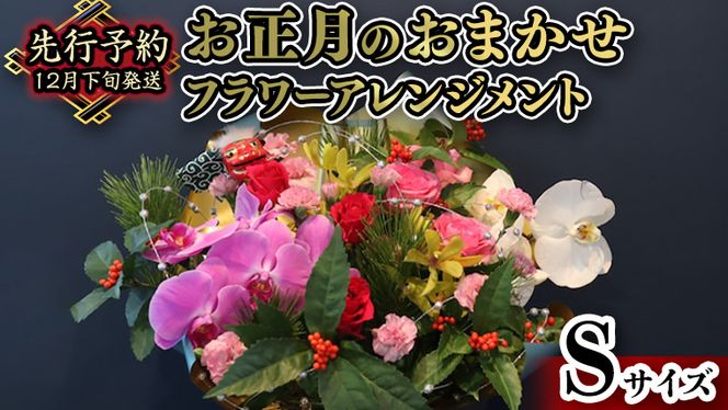 【 お正月 の お花 】 お花 おまかせ ＊ フラワー アレンジメント S お正月 花 生花 縁起物 フラワーアレンジメント ギフト [CT051ci]