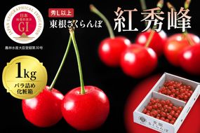 2025年 GI東根さくらんぼ「紅秀峰」1kgバラ詰め(500g×2ﾊﾟｯｸ) 東根農産センター提供 山形県 東根市 hi027-174-2