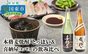 本格麦焼酎「とっぱい＆喜納屋（キノヤ）」の飲み比べ_29137A