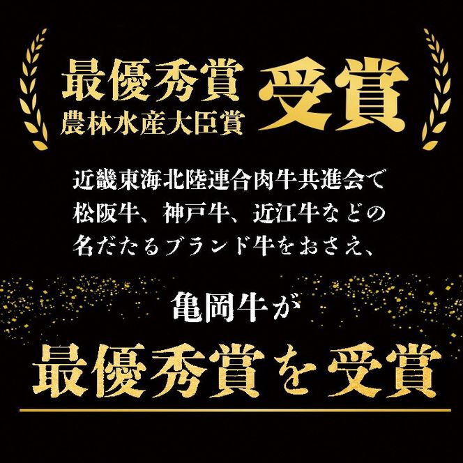 ＜亀岡牛専門店（有）木曽精肉店＞亀岡牛ロースステーキ 500g☆祝！亀岡牛 2023年最優秀賞（農林水産大臣賞）受賞　※冷凍（冷蔵も指定可）