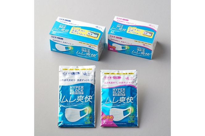 エリエール　ハイパーブロックマスク ムレ爽快 ふつうサイズ 90枚（30枚×3パック）日本製　国産　不織布◇