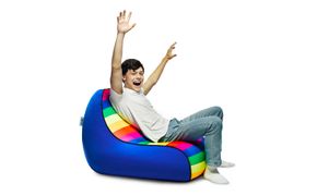 K2364 【Pride Edition】 Yogibo Zoola Lounger (ヨギボー ズーラ ラウンジャー)