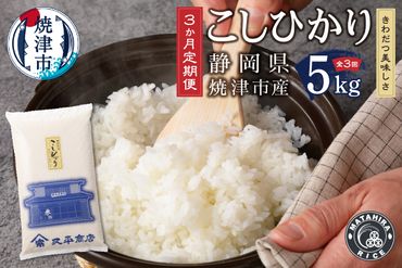 a33-006　【定期便 3回】 米 5kg コシヒカリ