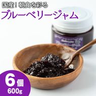 【12161】贅沢な国産ブルーベリージャム(100g×6個・計600g)ジャム 瓶 果物 果実 フルーツ パン【村山製油】