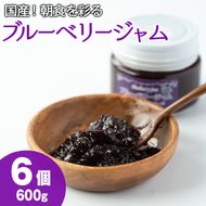 【12161】贅沢な国産ブルーベリージャム(100g×6個・計600g)ジャム 瓶 果物 果実 フルーツ パン【村山製油】