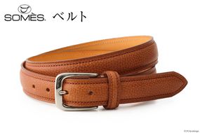 半額ストア SOMES ベルト 本革 M-05 ラウンド型 （ダークブラウン 小物