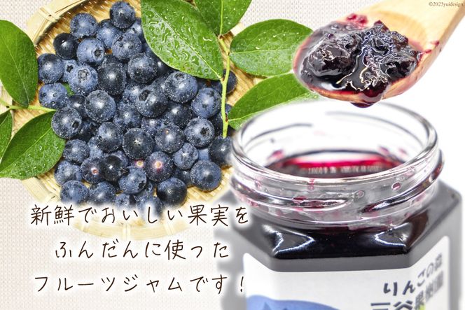 フルーツジャム 140g×3個 セット [三谷果樹園 北海道 砂川市 12260531] フルーツ 果物 りんごジャム ブルーベリージャム 国産 小分け 小瓶