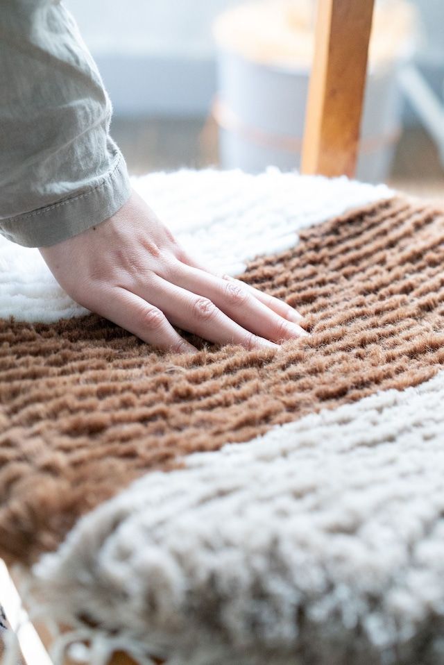 ウール椅子敷き