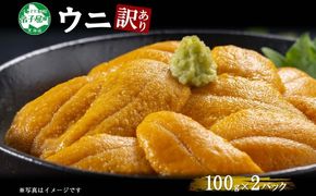 1259.訳あり うに チリ産 冷凍 200g ワケあり ウニ チリ産 冷凍 雲丹 不揃い B級品 うに わけ あり 海鮮 4人前 丼 刺身 自宅用 送料無料 北海道 弟子屈町