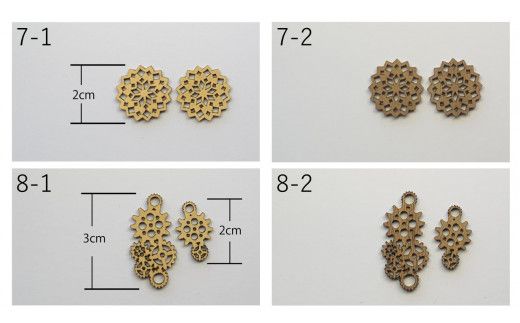 選べる木製ピアス（1ペア）　◇お花のデザインからアマビエまで◇【0tsuchi00361】