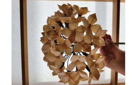 335.木は心… 木のお花 あじさい50輪