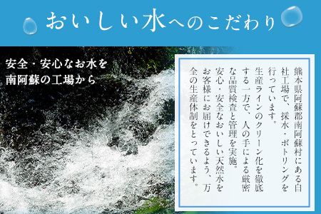 【6か月定期便】南阿蘇村 天然水 300mlボトル×30本（スタイリッシュラベル） 6回お届けで計180本！ハイコムウォーター 《お申込み月の翌月から出荷開始》 熊本県南阿蘇村 天然水---kari019sms_hcmstltei_r7_68000_mo6num1---
