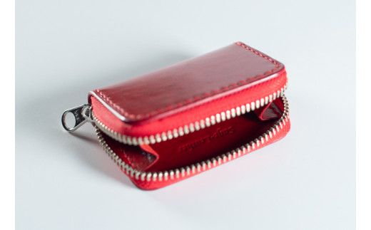 【CF】革工房「Sage-Leather」〇牛革コインケース(赤系)《90日以内に出荷予定(土日祝除く)》---sanagouchi_ksl_5_1k---
