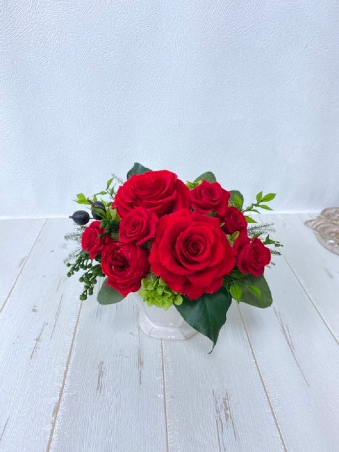 AJ010-2 プリザーブドフラワーアレンジ 【プリエール】春日部市 シュガーパイン