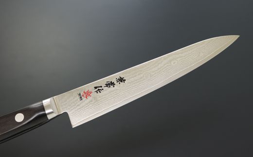H62-01 兼常作 33層ダマスカス ペティナイフ 150mm 木鞘付 VG-10 ステンレス フルタング 持ち運びに便利 関の刃物 海外でも人気 KC-104～