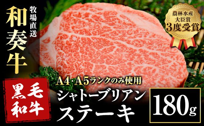 A5 A4 ランク 厳選 くまもと黒毛和牛 シャトーブリアンステーキ 1枚 ( 180g )《30日以内に出荷予定(土日祝除く)》熊本県 大津町 和牛焼肉LIEBE シャトーブリアン ステーキ 冷蔵 リーベ---so_cliebebri_30d_22_20000_180g---